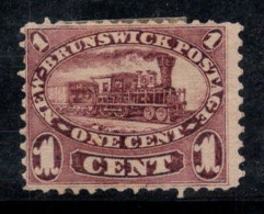 Nouveau-Brunswick 1860 Mi. 4 Sans Gomme 60% 1 C, Locomotive - Ungebraucht