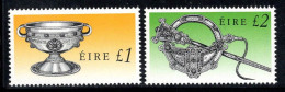 Irlande 1990 Mi. 707,728 I AII Neuf ** 100% Calice, Trésors D'Art, £1,£2 - Neufs