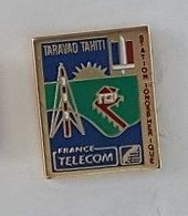 Pin' S  Militaire, FRANCE  TELECOM  TARAVAO  TAHITI, STATION  IONOSPHERIQUE - France Telecom