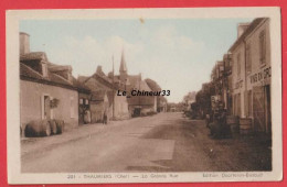 18 - THAUMIERS----La Grande Rue---Vin En Gros----cpsm Pf    Colorisée - Thaumiers