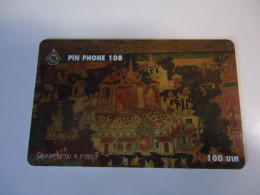 THAILAND USED CARDS PIN 108  PAINTINGS - Pittura