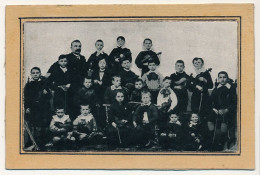 FRANCE - Photographie Sur Carton - Groupe D'élèves, Ecole De Violon, REIMS - Anonyme Personen