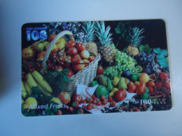 THAILAND USED  CARDS PIN 108  FRUITS MIXED - Alimentation