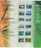 TAIWAN 1994 1995 1996 PARCHI E TURISMO 3 SERIE COMPLETE IN FOLDER MNH/** - Neufs