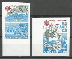 Monaco Yvert 1520/21 Série Complète Non-Dentelée NSC / MNH / ** Europa 1986 - Varietà