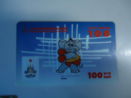 THAILAND USED   CARDS PIN 108  SPORTS MASCOT ASIAN GAMES  BOXING - Giochi Olimpici
