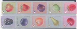 TIMBRE  ZEGEL STAMP  BELGIQUE PETIT LOT 10X VALEURS CONSTANTES LES FRUITS 4800-4809  XX - 2013-... Rey Felipe