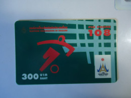 THAILAND USED   CARDS PIN 108  SPORTS MASCOT ASIAN GAMES  300 UNITS - Olympische Spiele