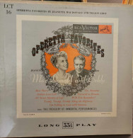 Jeanette MacDonald And Nelson Eddy, Nathaniel Shilkret ‎– Operetta Favorites  - 25 Cm - Formatos Especiales