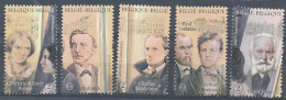 TIMBRE  ZEGEL STAMP  BELGIQUE LES ECRIVAINS 3995-3999  XX - 2013-... Koning Filip