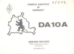 CARTE QSL : BERLIN . ALLEMAGNE . FRENCH AMATEUR IN GERMANY. 1979. - Autres & Non Classés