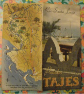 Uruguay. Rio Santa Lucia. Parador Tajes. Document Dépliant Touristique. Sd (vers 1960) - Culture