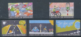 TIMBRE  ZEGEL STAMP  BELGIQUE LE CODE DE LA ROUTE 4307-4311  XX - 2013-... König Philippe