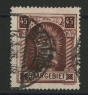 SARRE VARIETE N° 102 VI ( Y & T 101) Trait Sur Le 5 En Haut à Droite Oblitéré. - Used Stamps