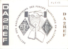 CARTE QSL : SECTION DES RADIO-AMATEURS DES FORCES FRANCAISES EN ALLEMAGNE . GERMANY. 1989. - Andere & Zonder Classificatie