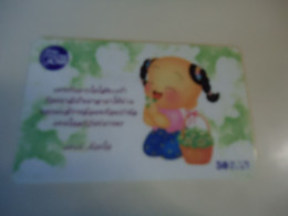 THAILAND  USED  CARDS  CARDS PIN 108 COMICS DISNEY GIRLS - Disney