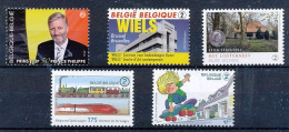 TIMBRE  ZEGEL STAMP  BELGIQUE PETIT LOT 5 X VALEURS CONSTANTES XX - 2013-... Koning Filip