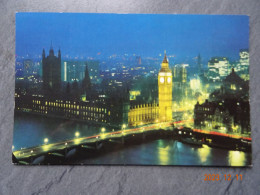 BIG BEN AND WESTMINSTER BRIDGE AT NIGHT - Piccadilly Circus