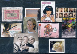 TIMBRE  ZEGEL STAMP  BELGIQUE PETIT LOT 10 X VALEURS CONSTANTES  XX - 2013-... Koning Filip