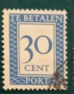 1947/1956 Michel-Nr. 95 Gestempelt (DNH) - Strafportzegels