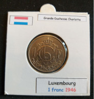 Luxembourg 1 Franc 1946 - Luxembourg