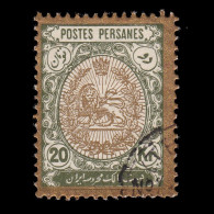 IRAN.Persia.1909.Coat Of Arms.20k.SCOTT 462.USED. - Iran