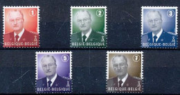 TIMBRE  ZEGEL STAMP  BELGIQUE EFFIGIE ALBERT II 3695-3699  XX - 2013-... Roi Philippe