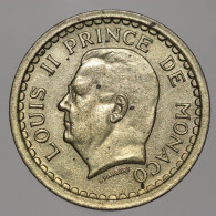 Monaco, Louis II, 1 Franc, ND (1943), Cu-Al, TTB+ (AU), KM#120a, G.MC132 - 1922-1949 Luigi II