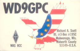 CARTE QSL : MUKWOGANO. WISCONSIN .USA.1978. - Other & Unclassified