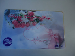 THAILAND USED    CARDS PIN 108  HAPPY VALENTINE DAY - Culture