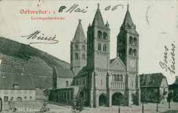 Guebwiller Gebweiler Belle Photo église St Léger CPA 68 Haut Rhin Alsace Précurseur 1906 - Guebwiller