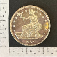 CR1905 MONEDA ESTADOS UNIDOS 2 ONZAS 1987 PLATA - Gedenkmünzen