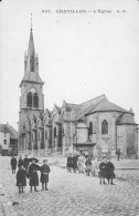 Châtillon CPA 92 Hauts De Seine Belle Carte Animée Enfants église St Philippe Et St Jacques  Ed E Malcuit Paris - Châtillon