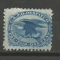 USA Scott #LO6 Carrier's Stamps Perforated MNG Mint No Gum (*) 1851 Eagle Reprints U.S.P.O Despatch Sc.CV: 175.00$ - Poste Locali