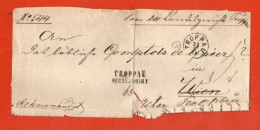 DEVANT DE LETTRE RECOMMANDE DE TROPPAU EN AUTRICHE - ...-1850 Préphilatélie