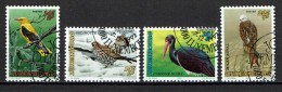 Luxembourg 1992 - YT 1256/1259 - Endangered Birds, Oiseaux Menacés - Used Stamps