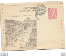 120 - 5 - Entier Postal "3. Congresso Pan-.Americano" - Postal Stationery