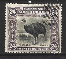 BORNEO DU NORD. N°142 Oblitéré De 1909. Autruche. - Ostriches