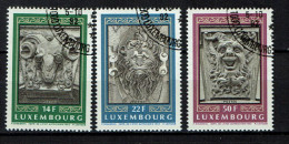 Luxembourg 1992 - YT 1249/1251 - Mascarons - Used Stamps