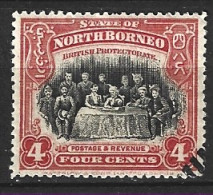 BORNEO DU NORD. N°134 Oblitéré De 1909. Réunion. - Noord Borneo (...-1963)