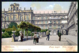 SALAMANCA - Plaza Mayor - Vista Lateral. (Ed. Purger & Co, Photochromiekarte  Nº 2847)  Carte Postale - Salamanca