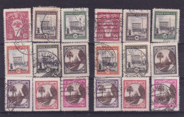 1933 Vaticano Vatican GIARDINI E MEDAGLIONI 31 MAGGIO 1933, 2 Serie Usate USED - Used Stamps