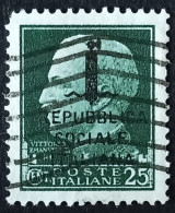 Italie - Repb Sociale - 1944 - YT N°21 - Oblitéré - Afgestempeld