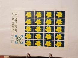 1972 Schwefelanemone Bogen Postfrisch Bogen Ersttagsstempel - Storia Postale