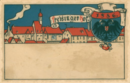Allemagne Deutschland Bavière Bavaria  Freising  ? Freisingerhof Belle Carte 1586 Avec Aigle Deux Têtes - Freising