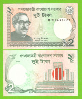 BANGLADESH 2 TAKA 2016 P-52e UNC - Bangladesch