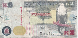 BILLETE DE ZAMBIA DE 2 KWACHA DEL AÑO 2018 (BANKNOTE) - Zambie