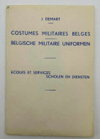 Cartes Postales Anciennes - J.demart - Ecoles Et Services - Costumes Militaires Belges - Lot De 5 Cpa - Uniformen