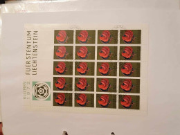 1972 Türkenbund Bogen Postfrisch Bogen Ersttagsstempel - Brieven En Documenten