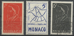 Monaco 1954 Y&T N°399 à 401 - Michel N°473 à 475 (o) - A F Ozanam - Gebruikt